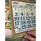 1920s Advertising Calendar Poster Fuller Goodman Farm Barn Dairy Scene