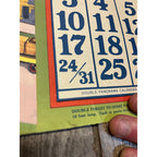 1920s Advertising Calendar Poster Fuller Goodman Farm Barn Dairy Scene