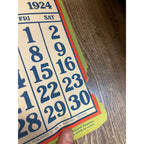 1920s Advertising Calendar Poster Fuller Goodman Farm Barn Dairy Scene