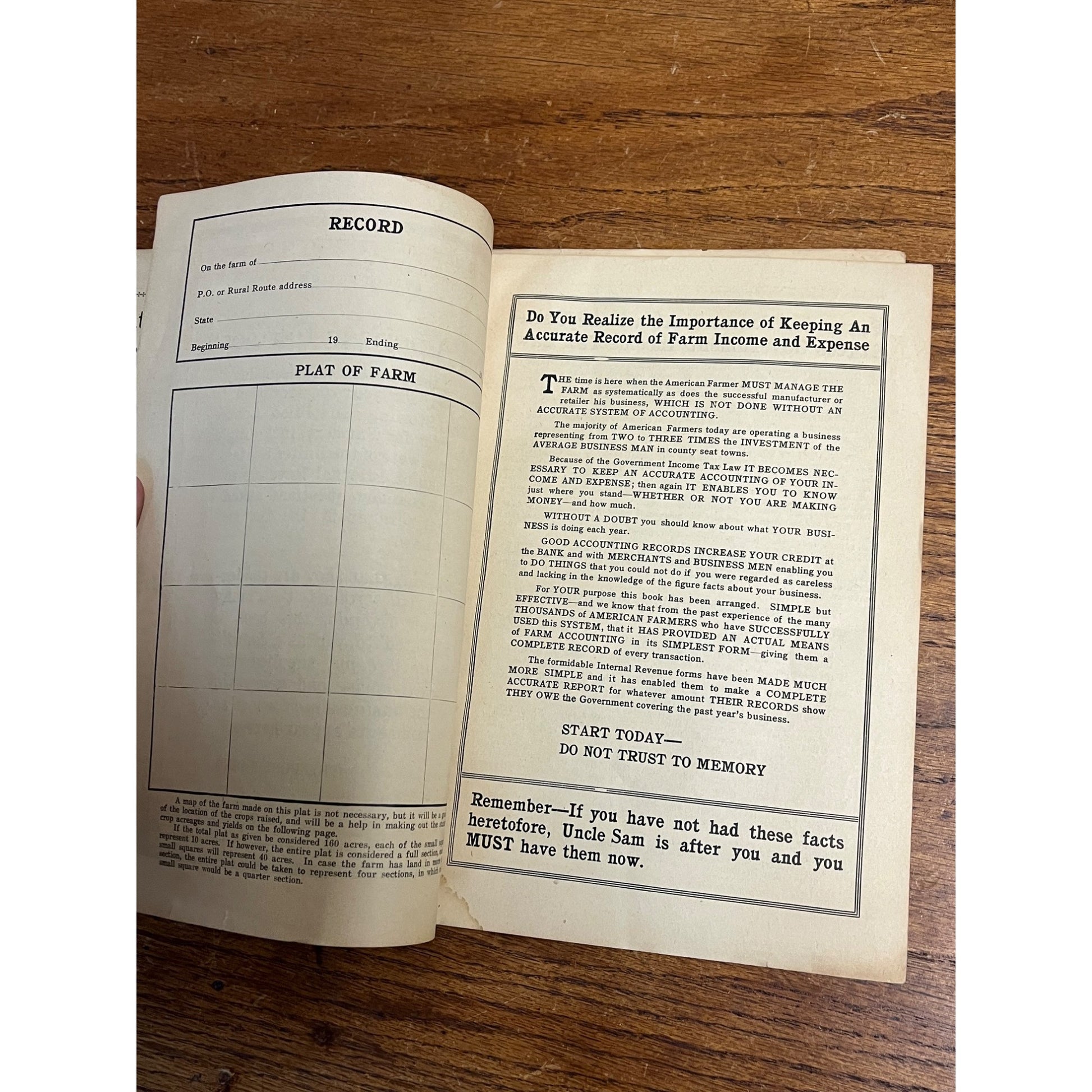 Vintage West Bend Wisconsin Advertising Book Farmer Recordkeeping Book Ads