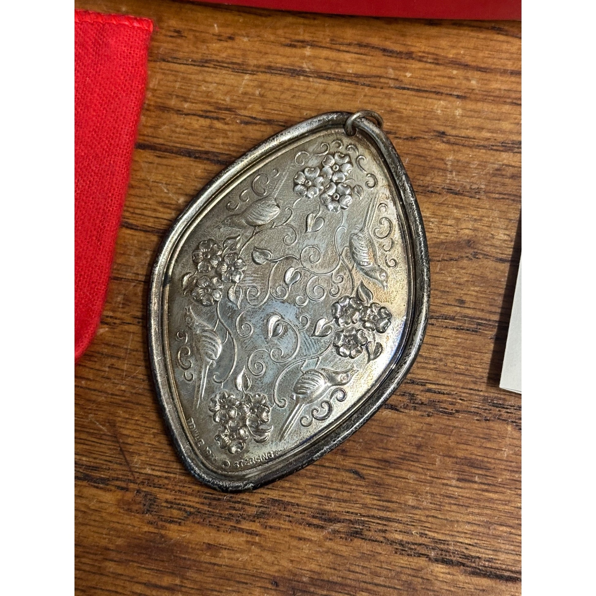 TOWLE Sterling Silver 12 Days of Christmas Ornament 1974 FOUR BIRDS A CALLING