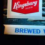 Vintage Kingsbury Lighted Beer Sign La Crosse Wisconsin Rare