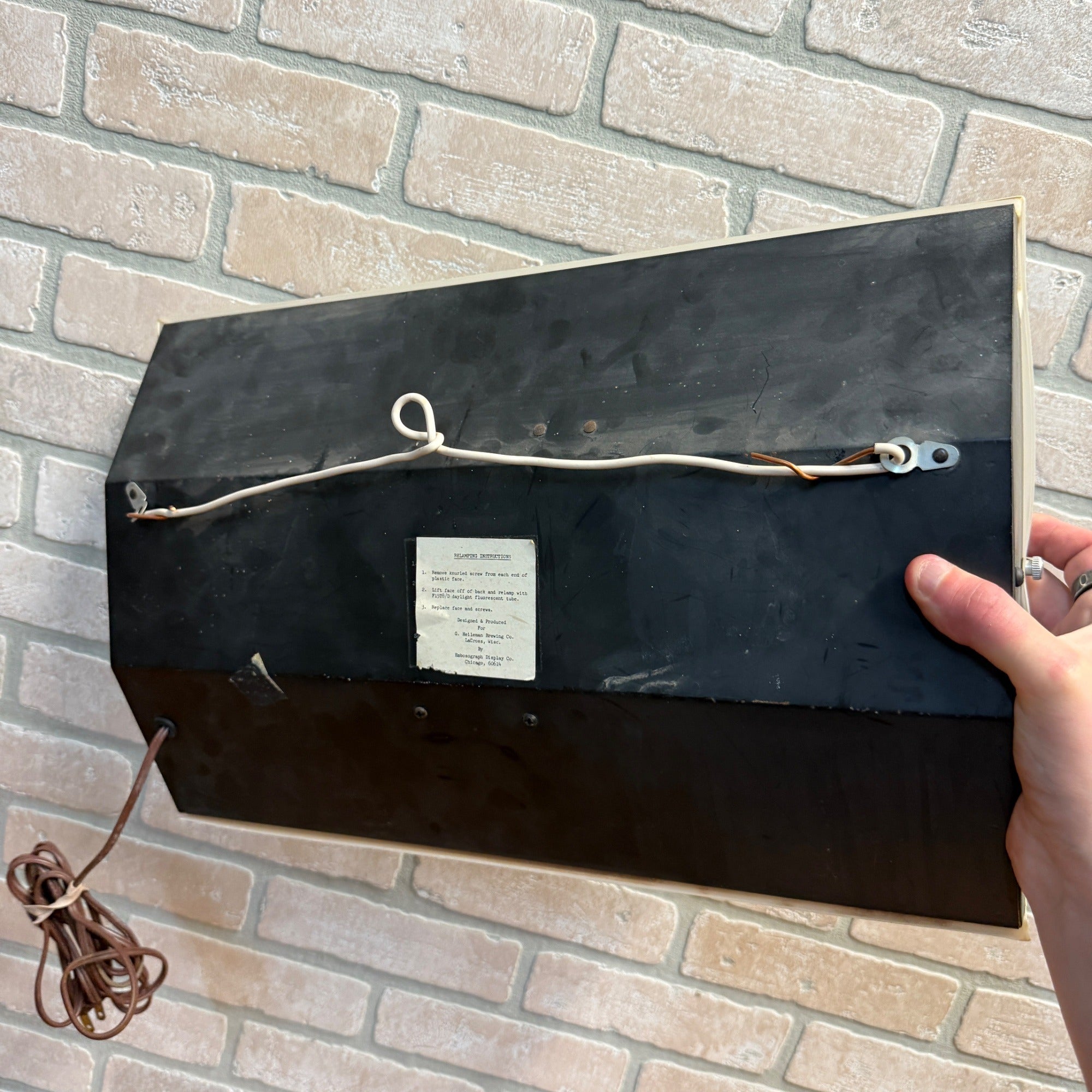 Vintage Kingsbury Lighted Beer Sign La Crosse Wisconsin Rare