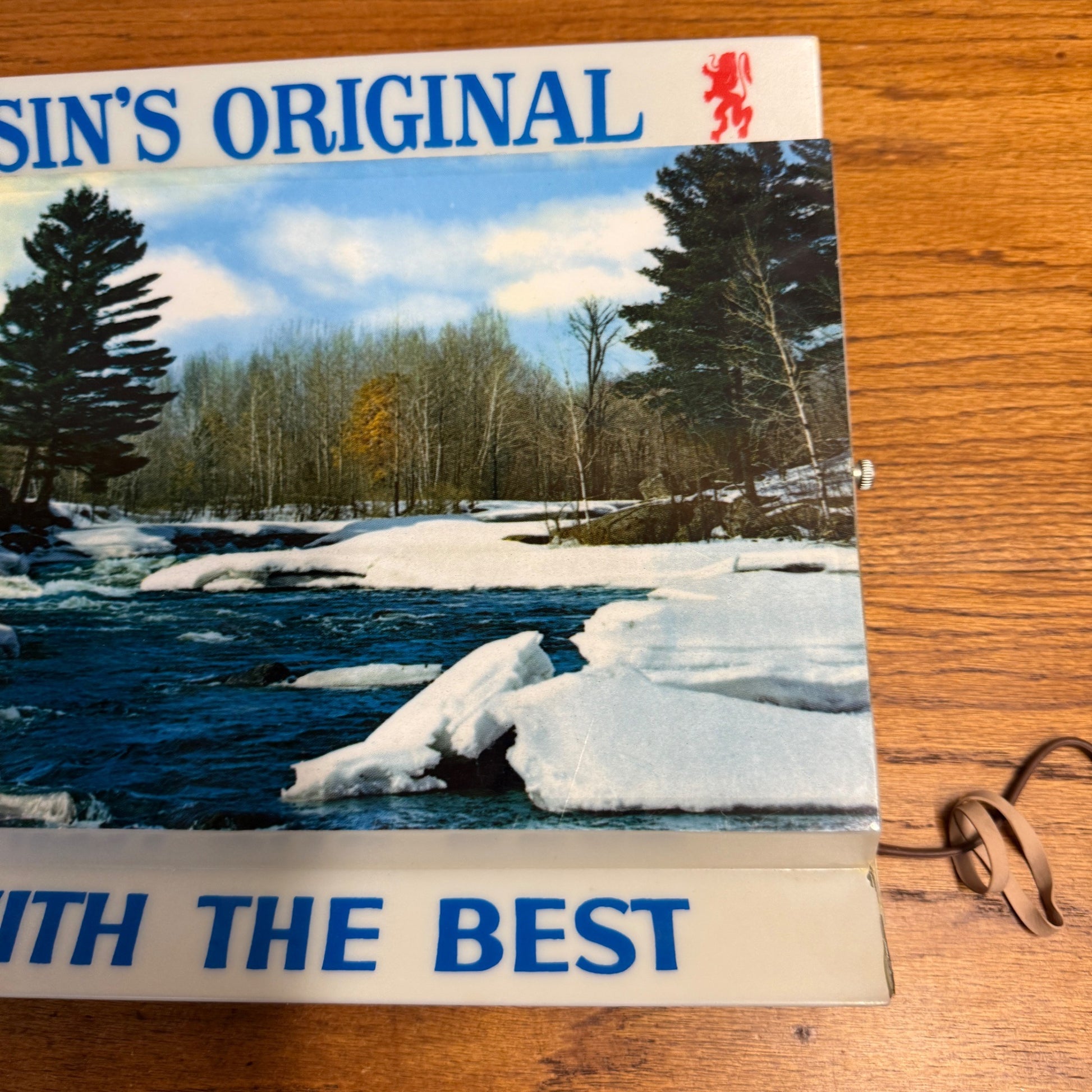 Vintage Kingsbury Lighted Beer Sign La Crosse Wisconsin Rare