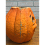 Vintage Halloween Large 8" Paper Mache Jack O Lantern JOL - As-Is