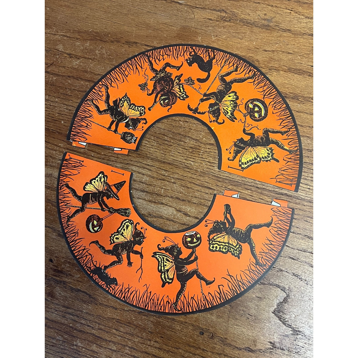Vintage Halloween Beistle Party Lamp Shade Pixie 1923 - Mint Unused Condition
