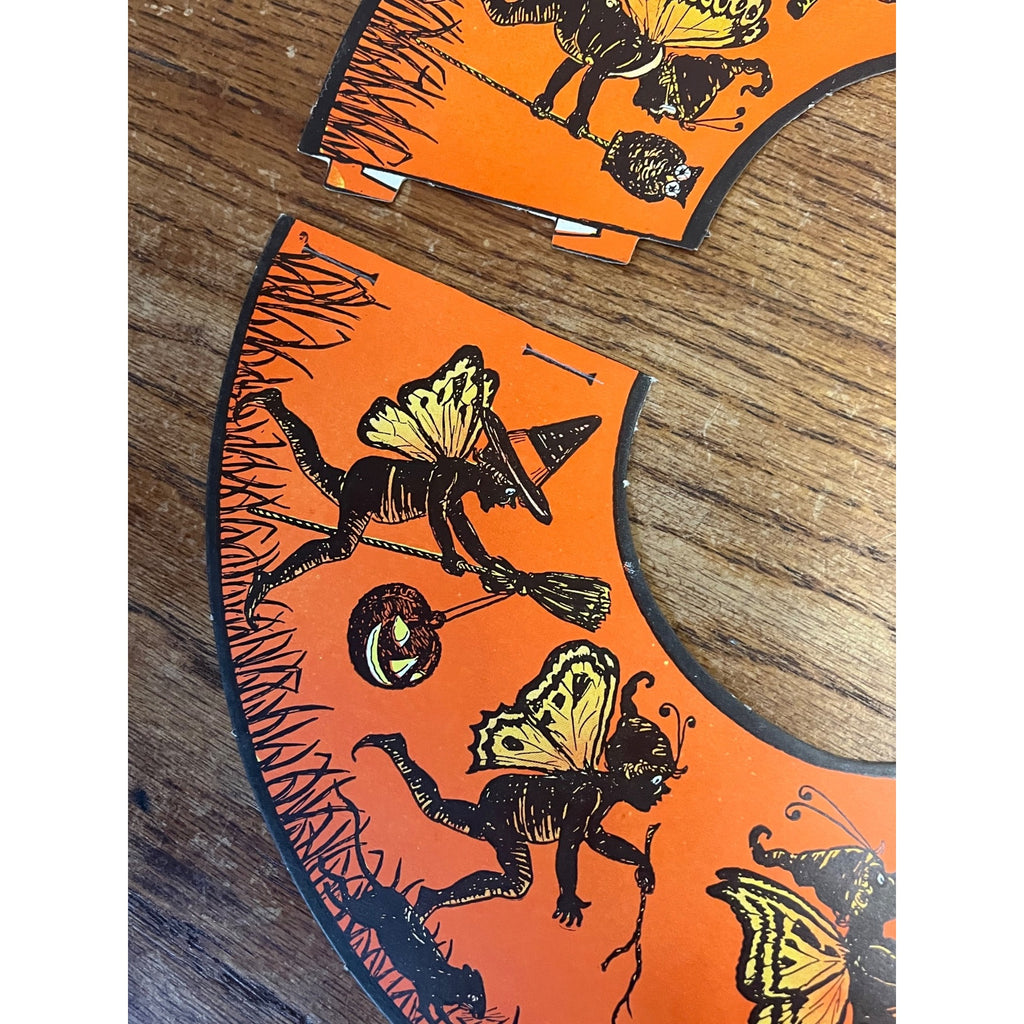 Vintage Halloween Beistle Party Lamp Shade Pixie 1923 - Mint Unused Condition