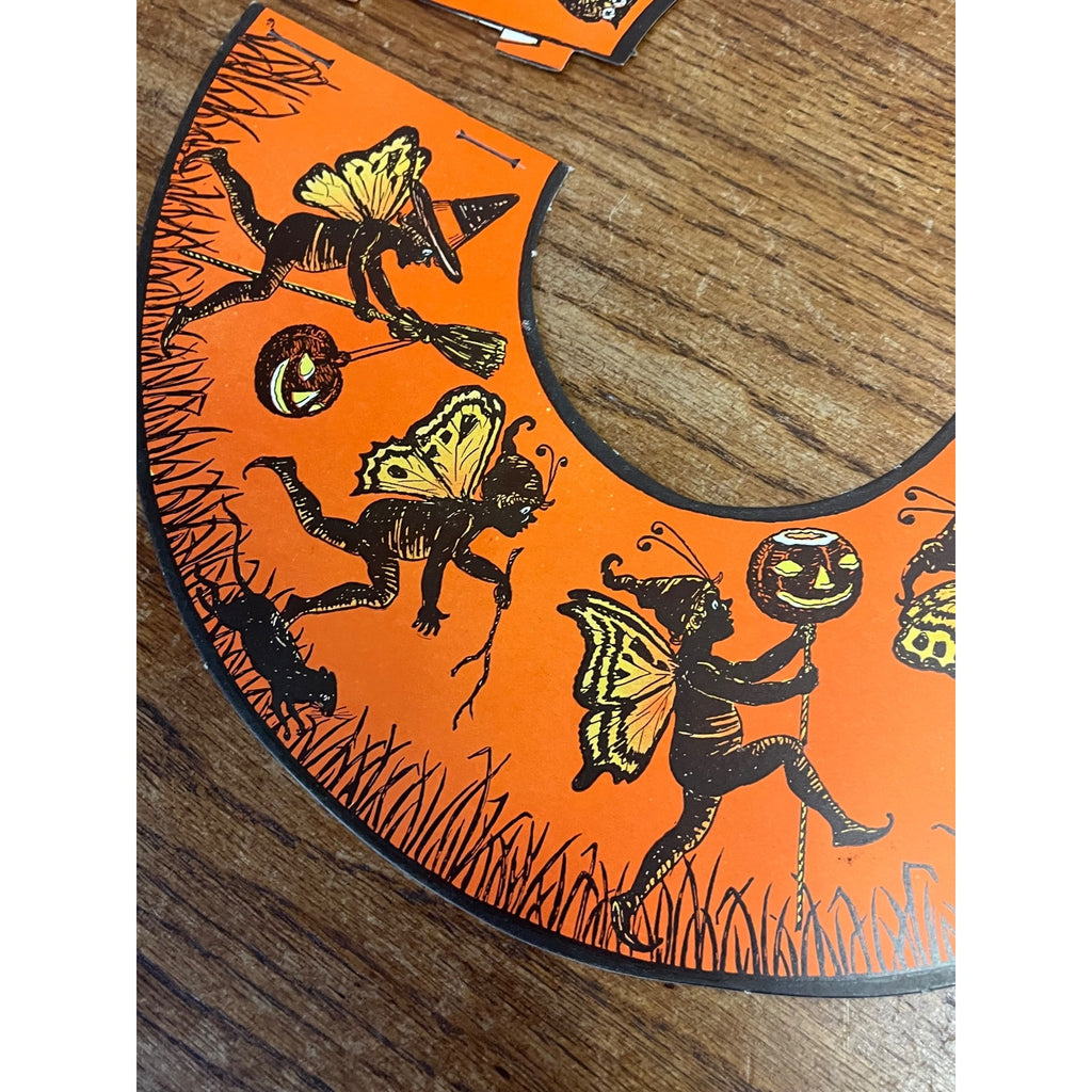 Vintage Halloween Beistle Party Lamp Shade Pixie 1923 - Mint Unused Condition