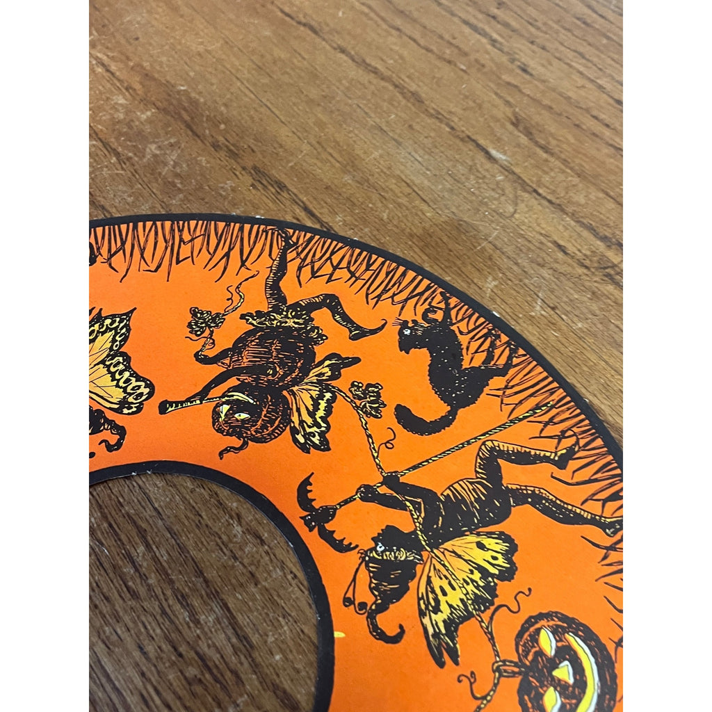 Vintage Halloween Beistle Party Lamp Shade Pixie 1923 - Mint Unused Condition