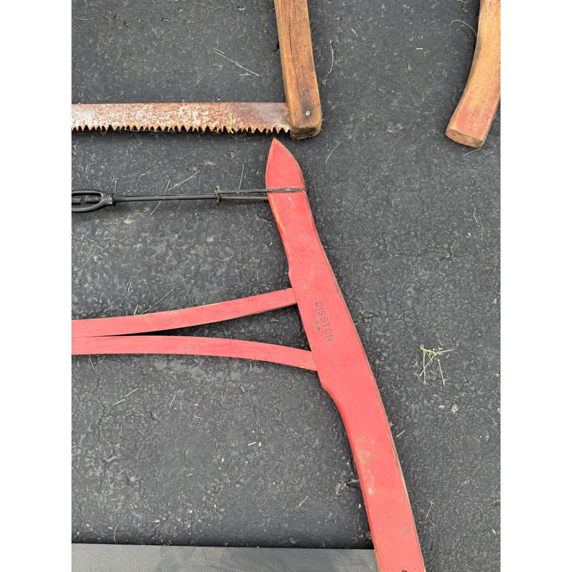 Lot of 4 Antique Vintage Crosscut Logging Buck Saws Rustic Cabin Decor Disston