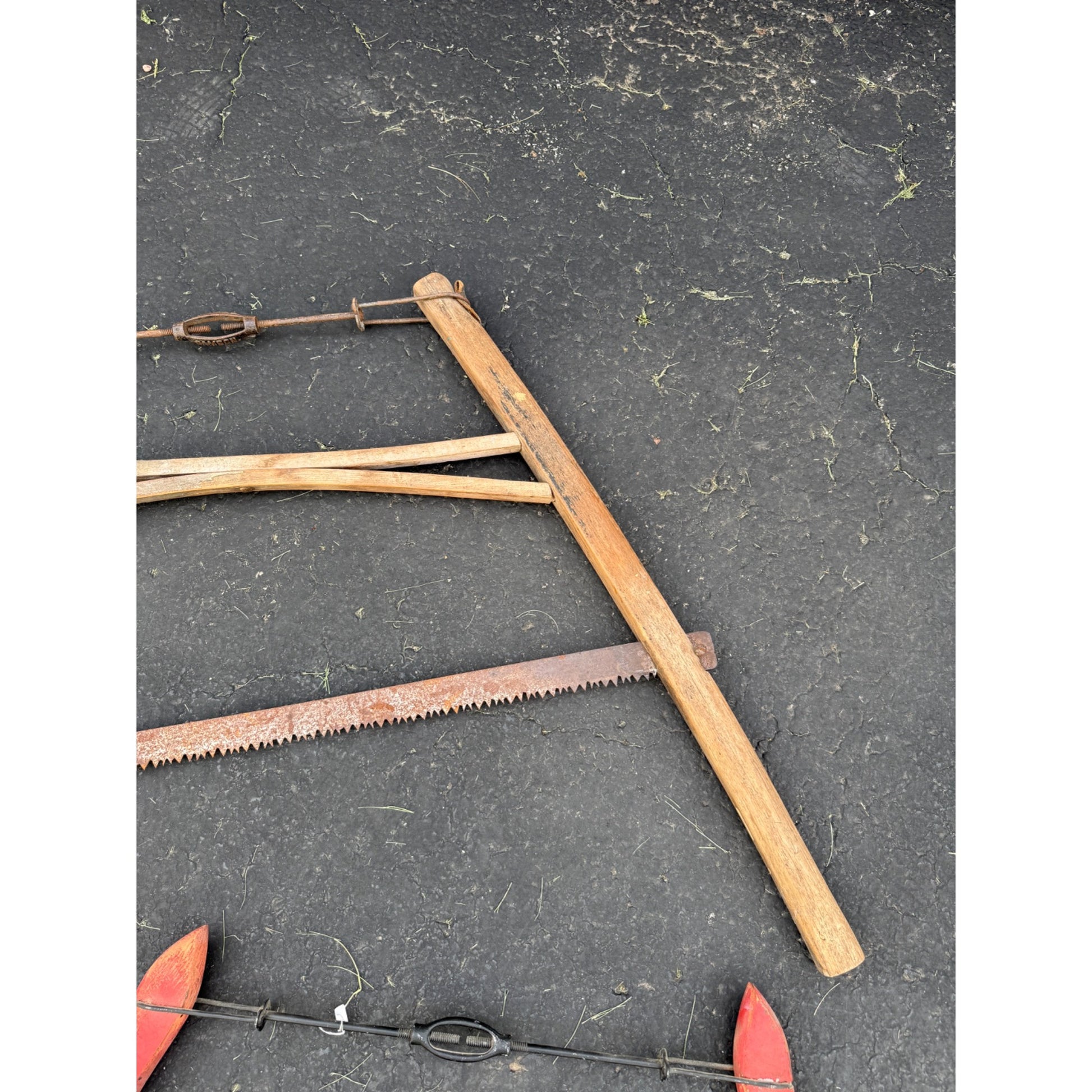 Lot of 4 Antique Vintage Crosscut Logging Buck Saws Rustic Cabin Decor Disston
