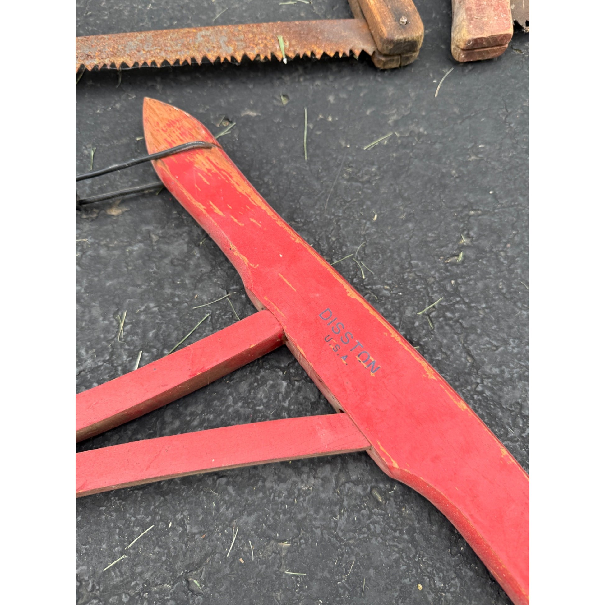 Lot of 4 Antique Vintage Crosscut Logging Buck Saws Rustic Cabin Decor Disston