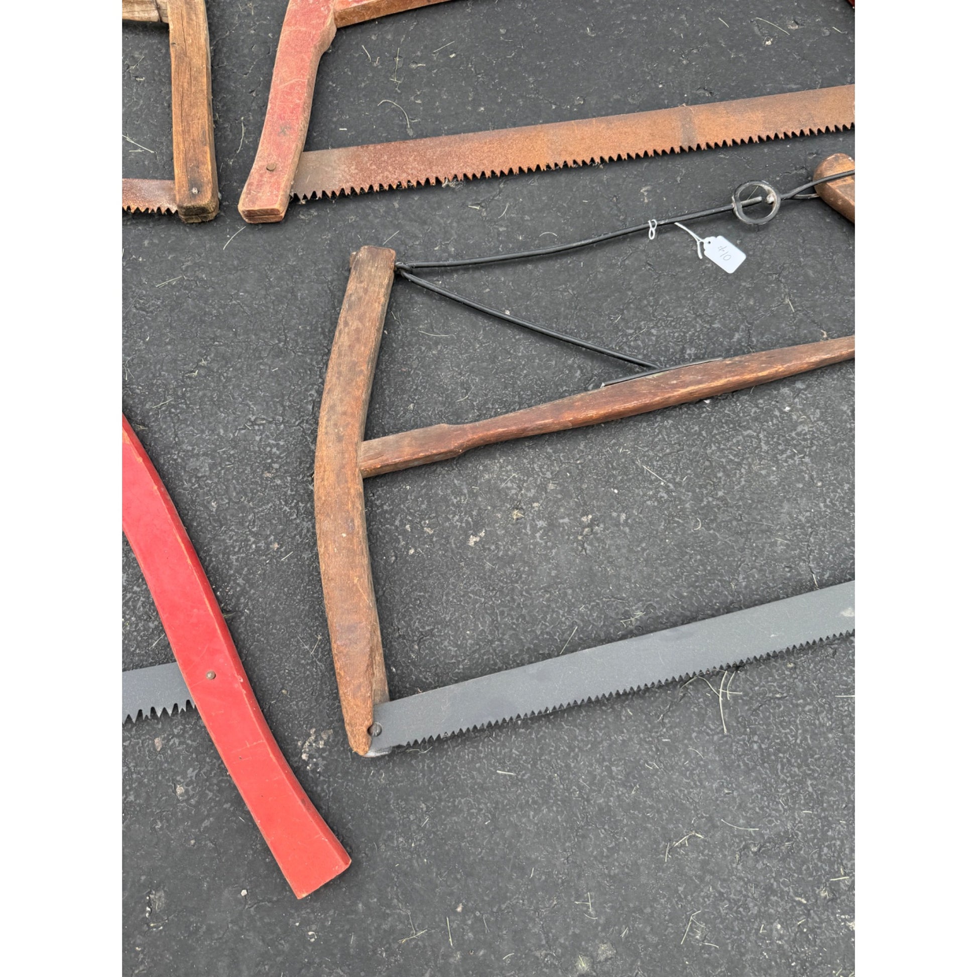 Lot of 4 Antique Vintage Crosscut Logging Buck Saws Rustic Cabin Decor Disston