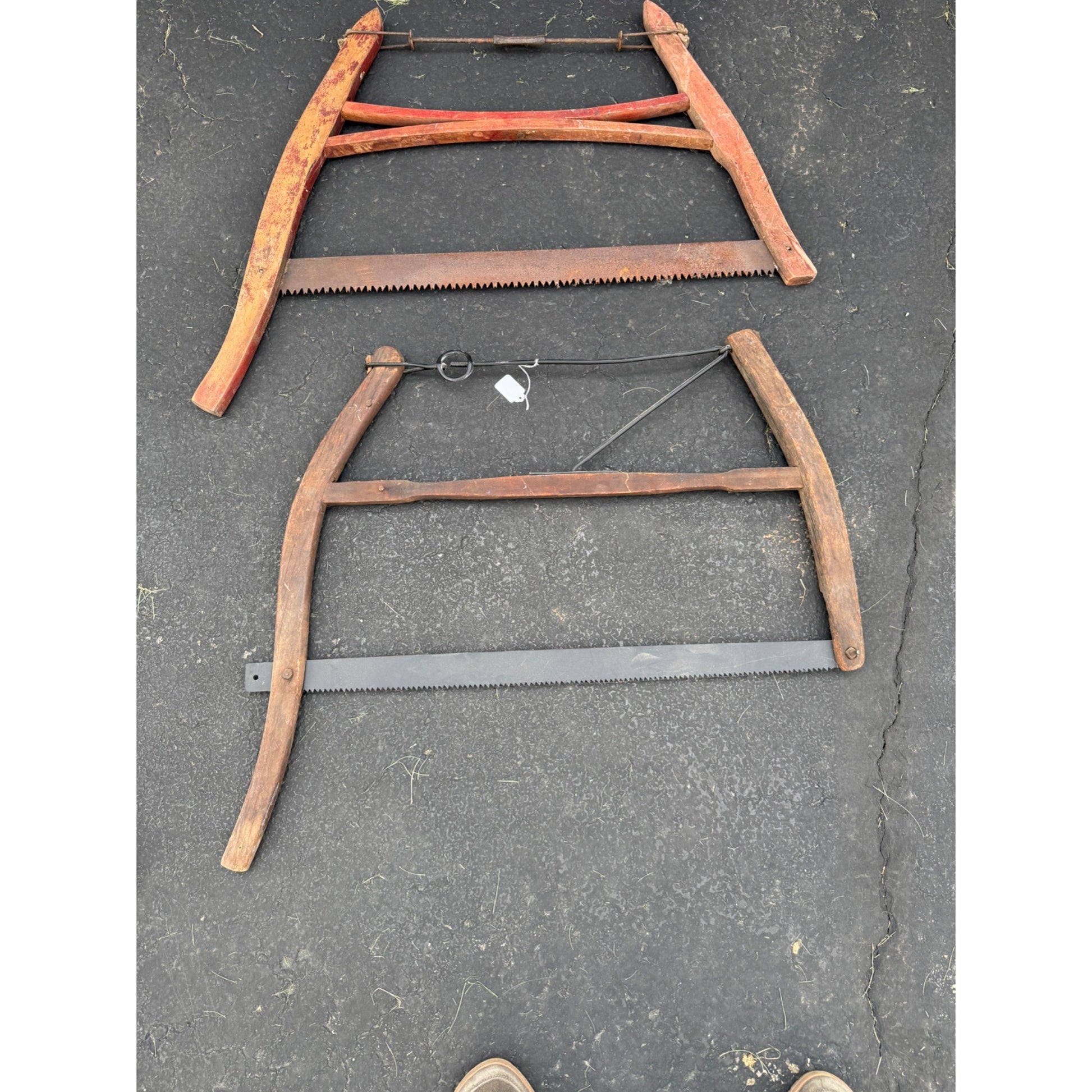 Lot of 4 Antique Vintage Crosscut Logging Buck Saws Rustic Cabin Decor Disston