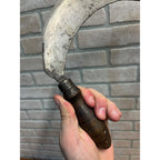 Antique Primitive 19th c. Food Chopper Kitchen Tool w/ Wood Handles Farm Rustic