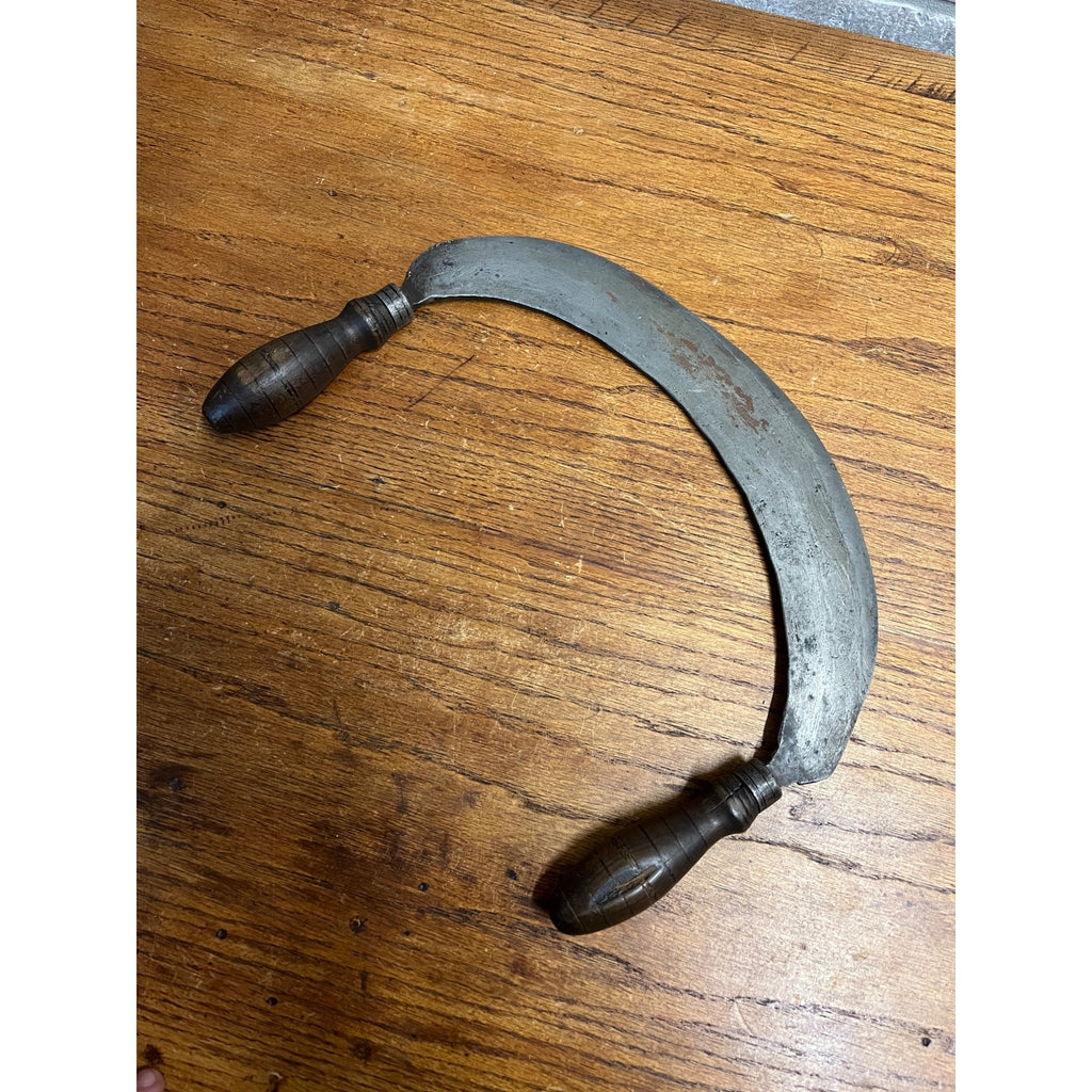 Antique Primitive 19th c. Food Chopper Kitchen Tool w/ Wood Handles Farm Rustic