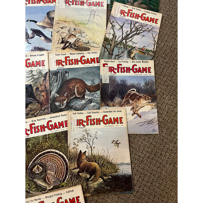 Vintage 1970s-90s Fur, Fish, & Game Lot (38) Hunting Fishing Outdoorsman Magazines