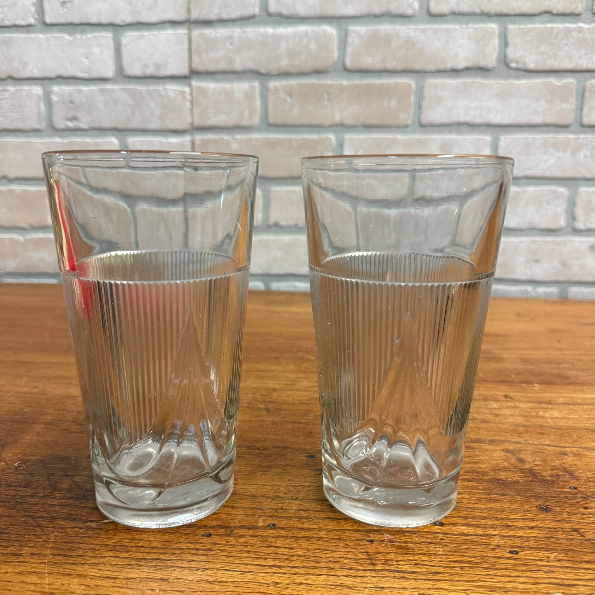 1930’s-50’s PIX VICTORY Soda Fountain Malt Glasses Set of 2 Scarce