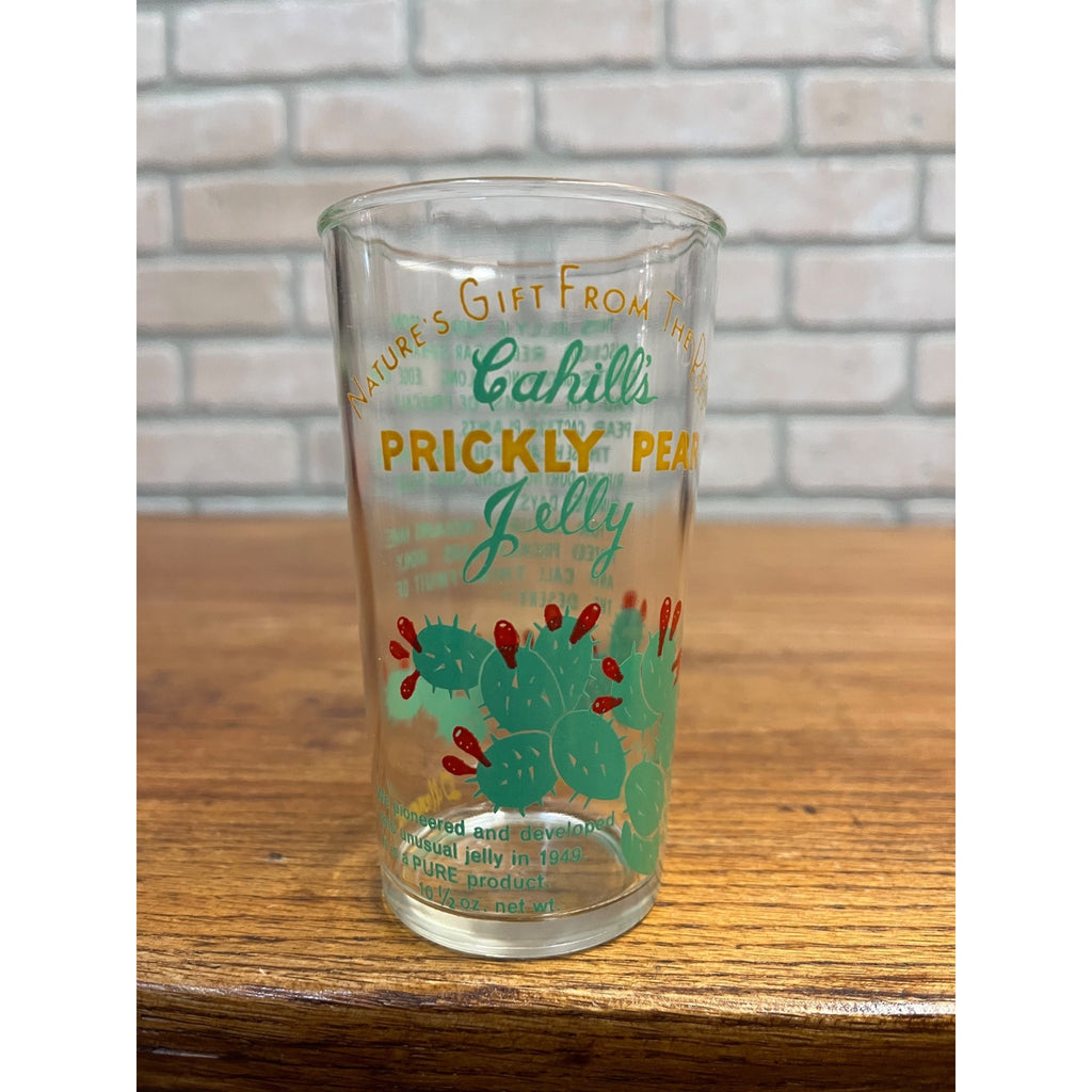 Vintage Hazel Atlas Cahill's Prickly Pear Jelly Glass Jar Phoenix Arizona 1958