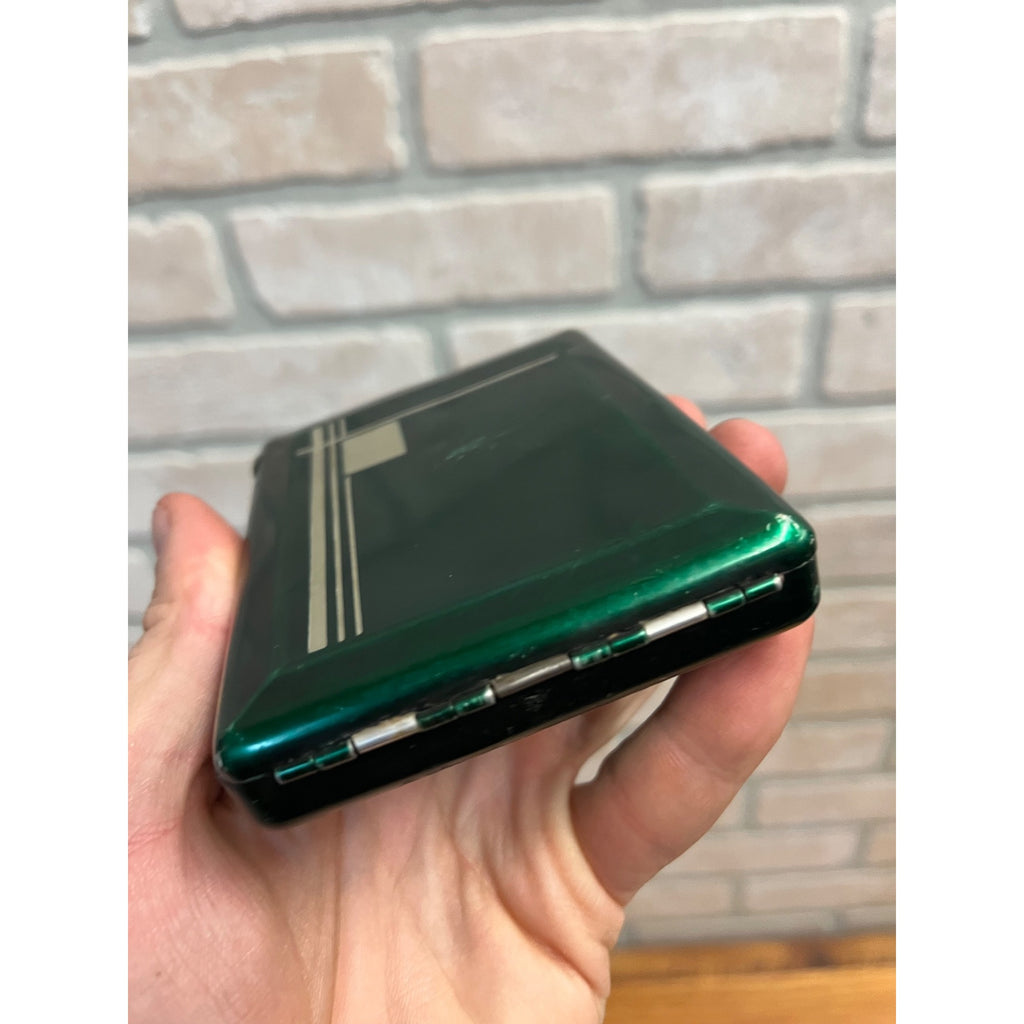 Vintage Art Deco Magic Cigarette Case w/ Lighter Green Tin