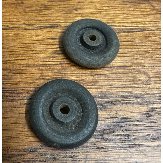 Marx or Wyandotte Original Pair Wood Tires Wheels 1" Diameter Replacements