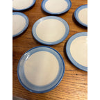 Vintage MA Hadley Mid Century American Pottery Saucers Plates Lot of 8 - 6" Dia