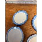 Vintage MA Hadley Mid Century American Pottery Saucers Plates Lot of 8 - 6" Dia