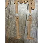 Vintage 1920s Halloween German Diecut Jointed Skeleton Antique