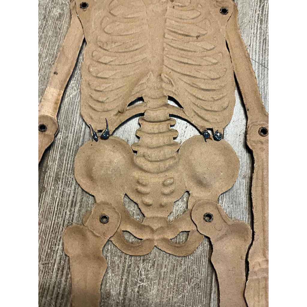 Vintage 1920s Halloween German Diecut Jointed Skeleton Antique
