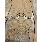 Vintage 1920s Halloween German Diecut Jointed Skeleton Antique