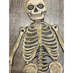 Vintage 1920s Halloween German Diecut Jointed Skeleton Antique