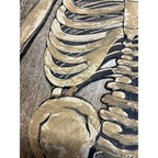 Vintage 1920s Halloween German Diecut Jointed Skeleton Antique