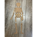 Vintage 1920s Halloween German Diecut Jointed Skeleton Antique
