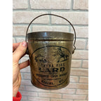 Vintage Weisbrod Cash Market Lard Tin Pail Advertising Manawa WI Wisconsin