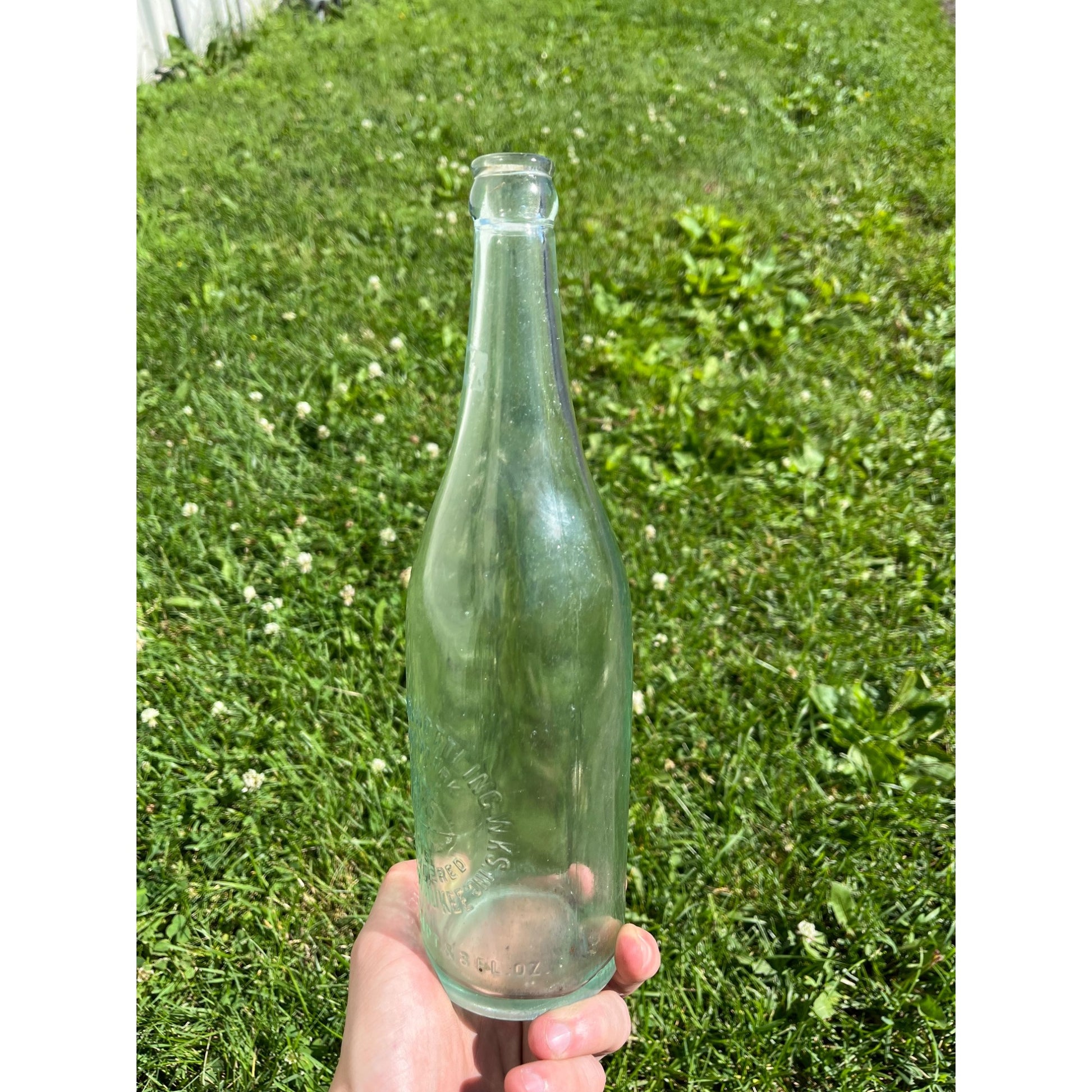 Vintage Manhattan Bottling Works Milwaukee Wis Quart Bottle Wisconsin Horse
