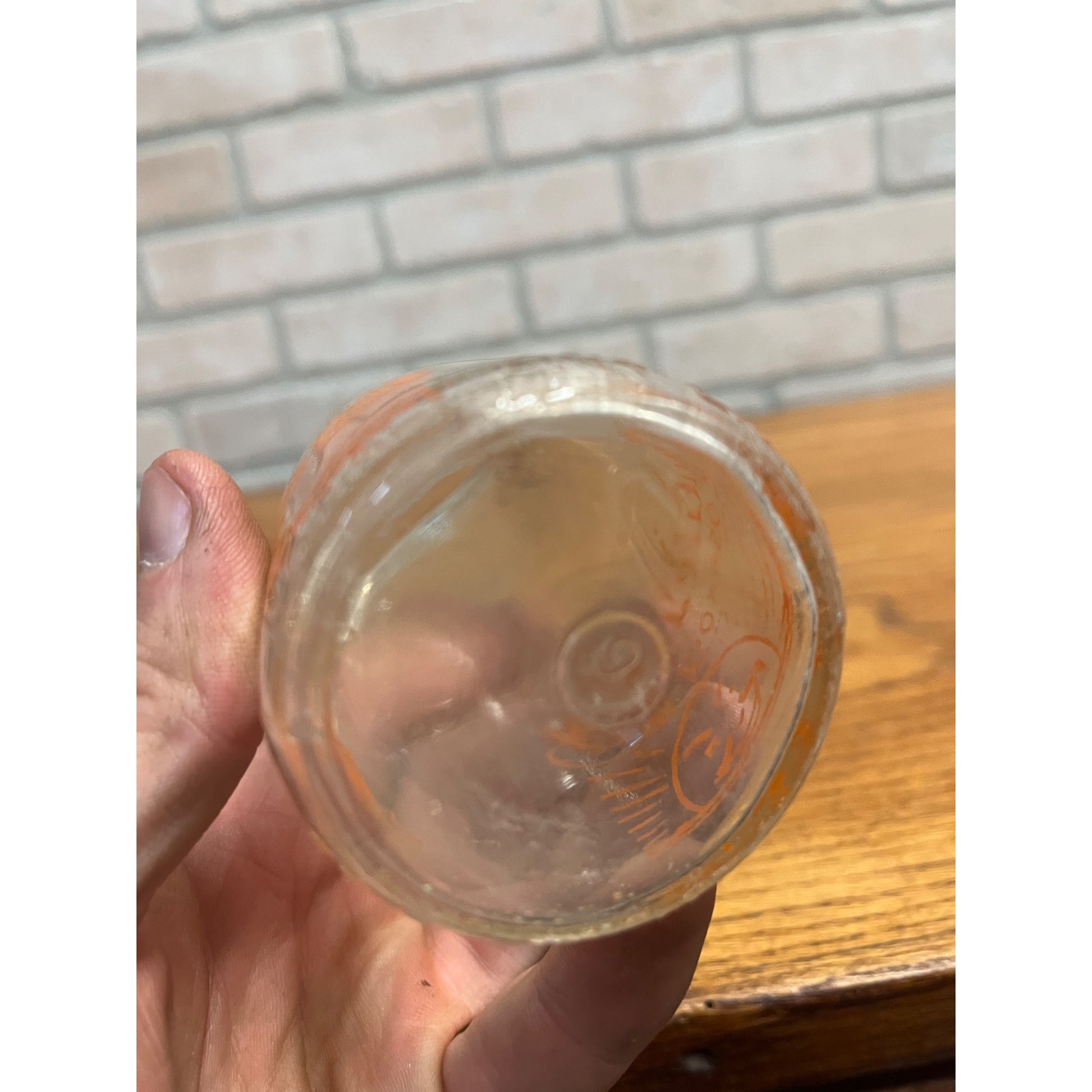 Vintage Sunlite Dairy Glass Milk Bottle Oshkosh Wisconsin WI Wis HALF PINT