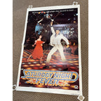 Vintage 1977 Saturday Night Fever Original Movie Poster 27x41 John Travolta