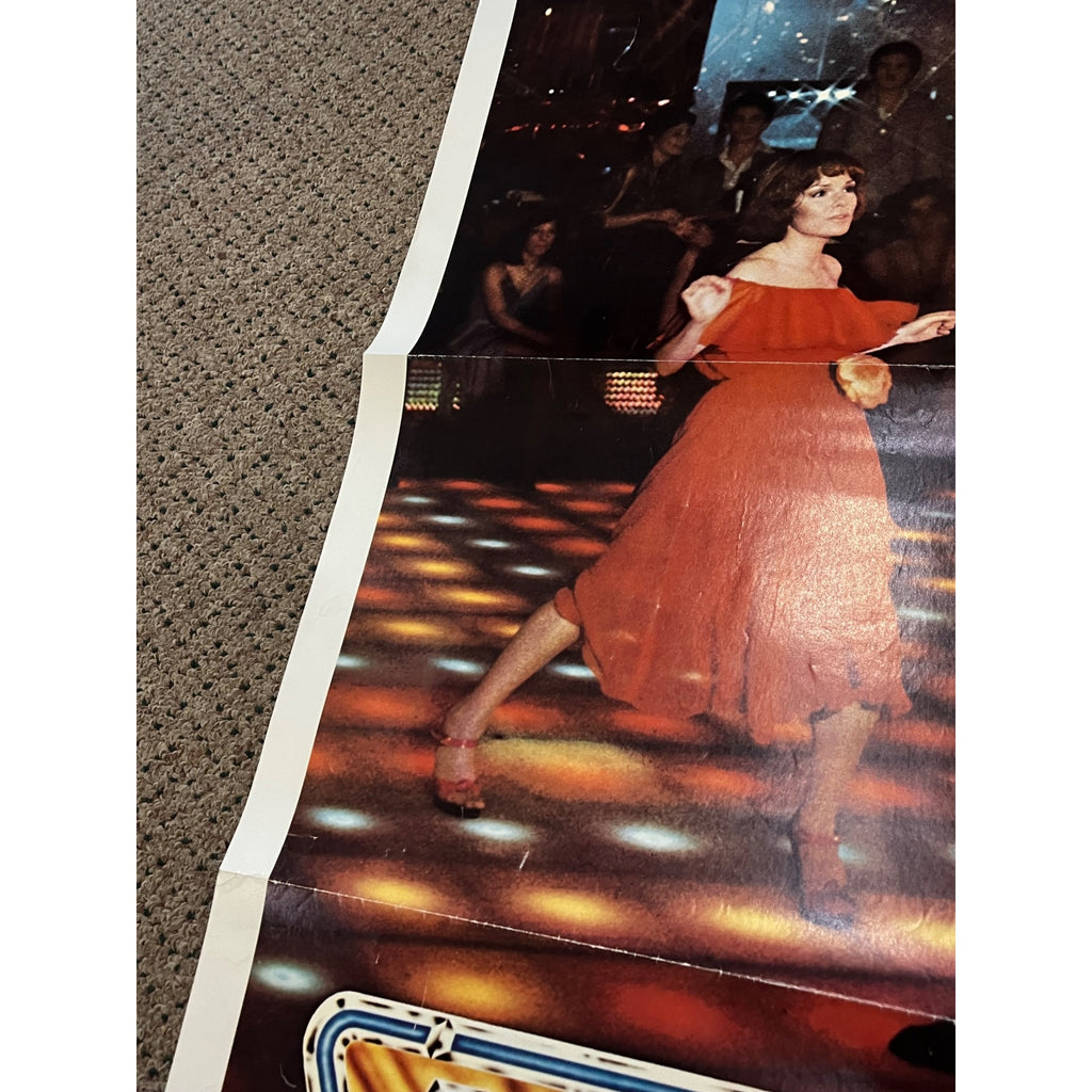 Vintage 1977 Saturday Night Fever Original Movie Poster 27x41 John Travolta