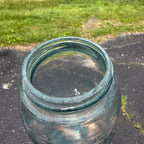 Antique Blue Aqua Mason Jar Patent 1858 Quart W/ Lid #152 Nice Bubbles