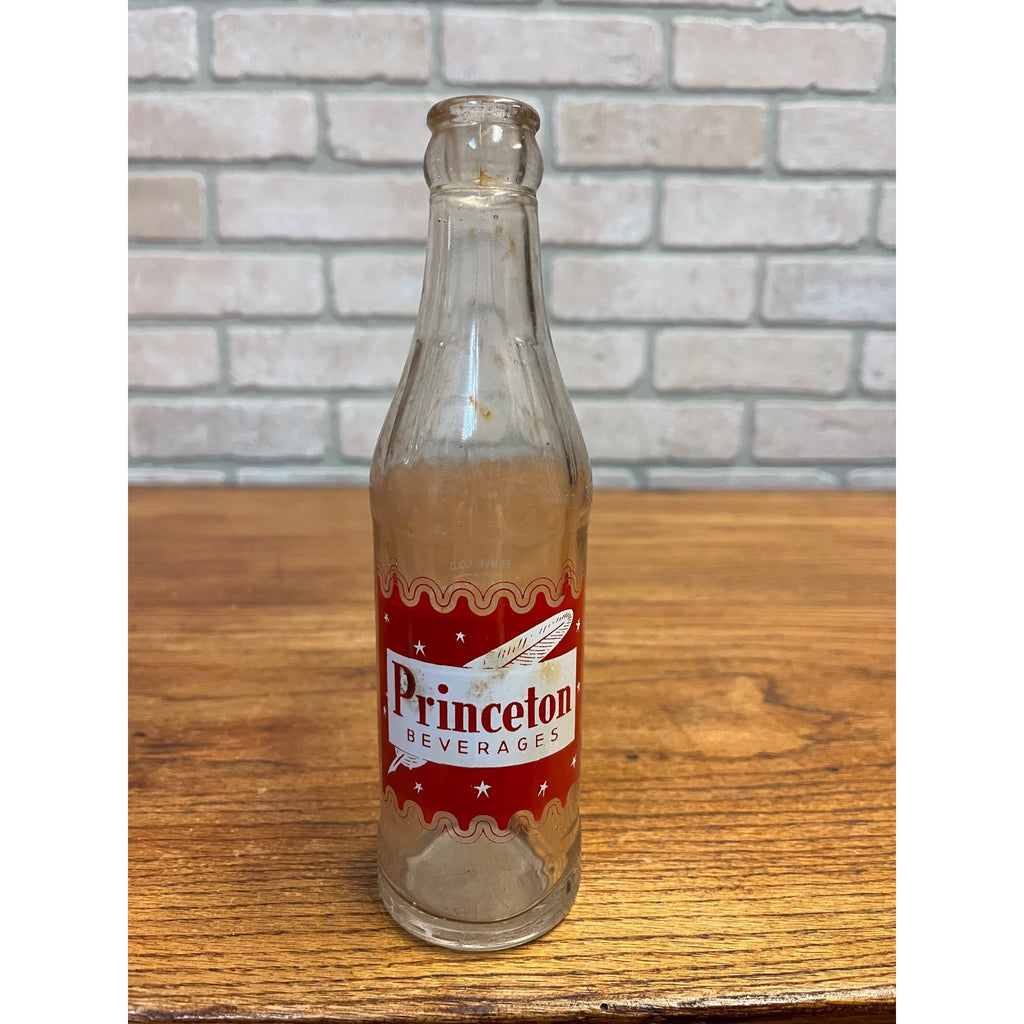RARE Princeton Beverages Wi ACL Soda Bottle Princeton Wisconsin Bottle Wis
