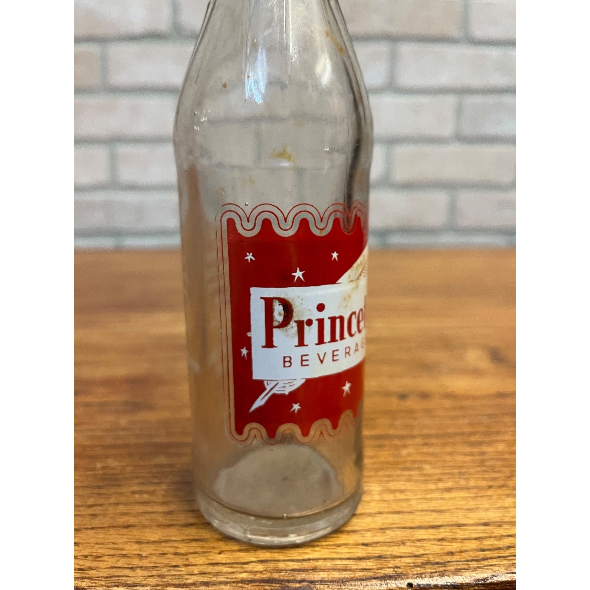 RARE Princeton Beverages Wi ACL Soda Bottle Princeton Wisconsin Bottle Wis