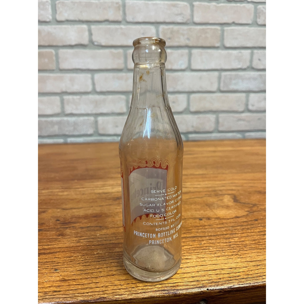 RARE Princeton Beverages Wi ACL Soda Bottle Princeton Wisconsin Bottle Wis