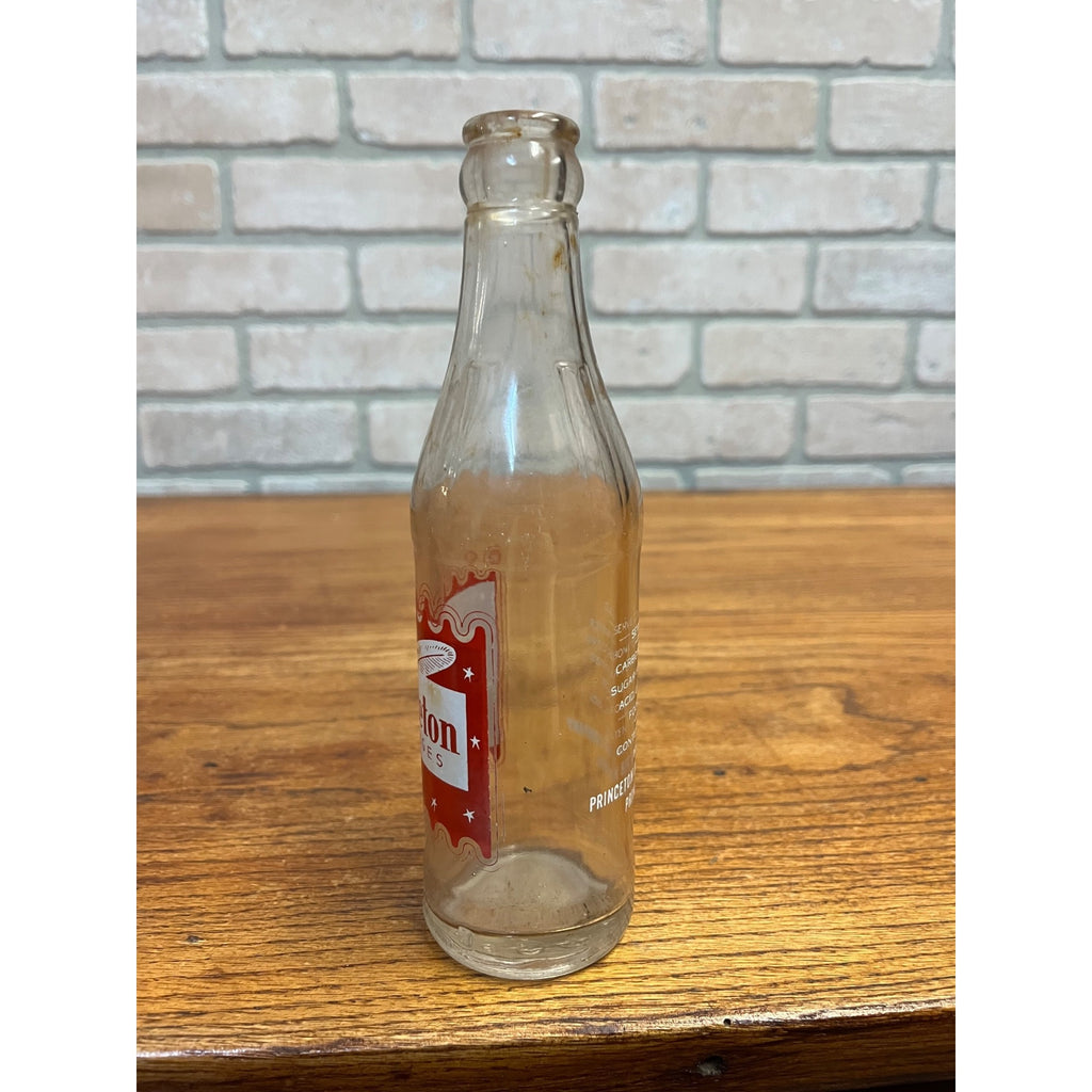 RARE Princeton Beverages Wi ACL Soda Bottle Princeton Wisconsin Bottle Wis