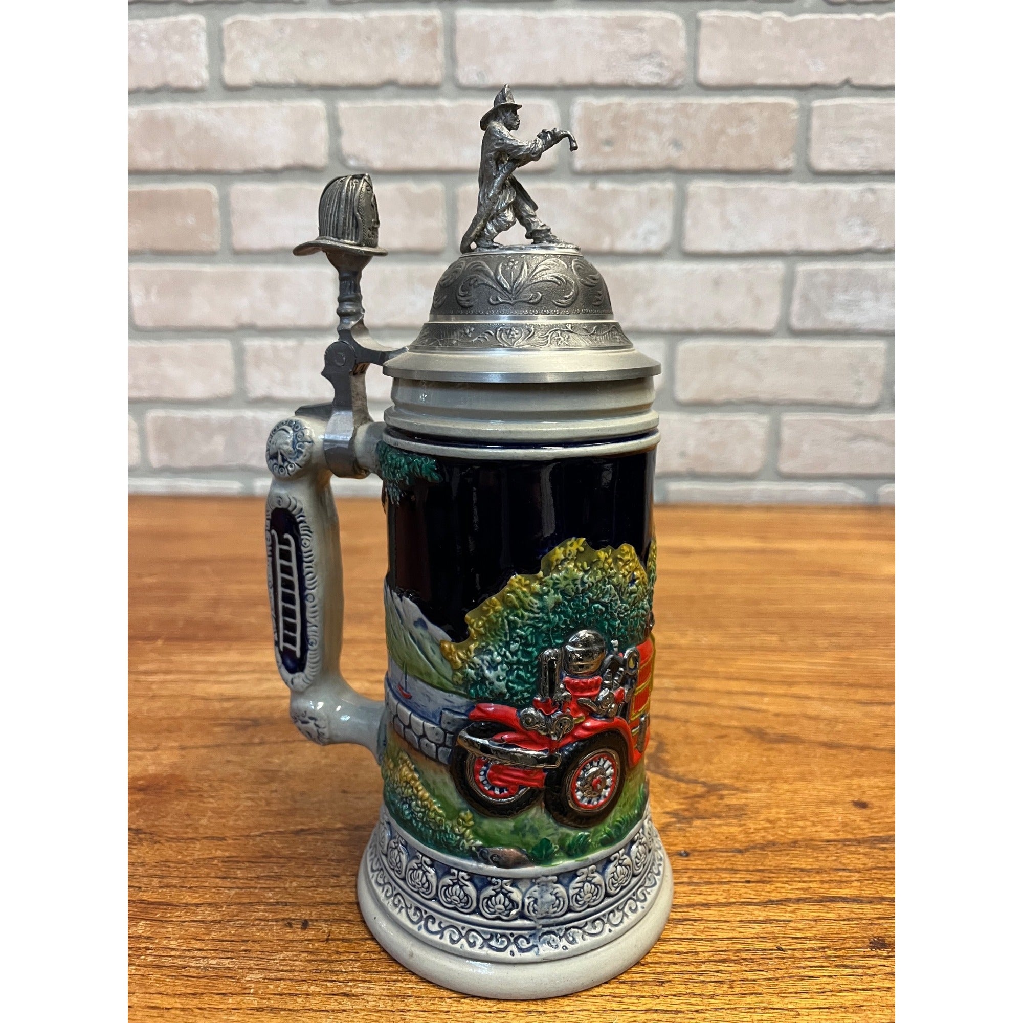 THEWALT Vintage German Firefighter Beer Stein Limited Edition Firefighting