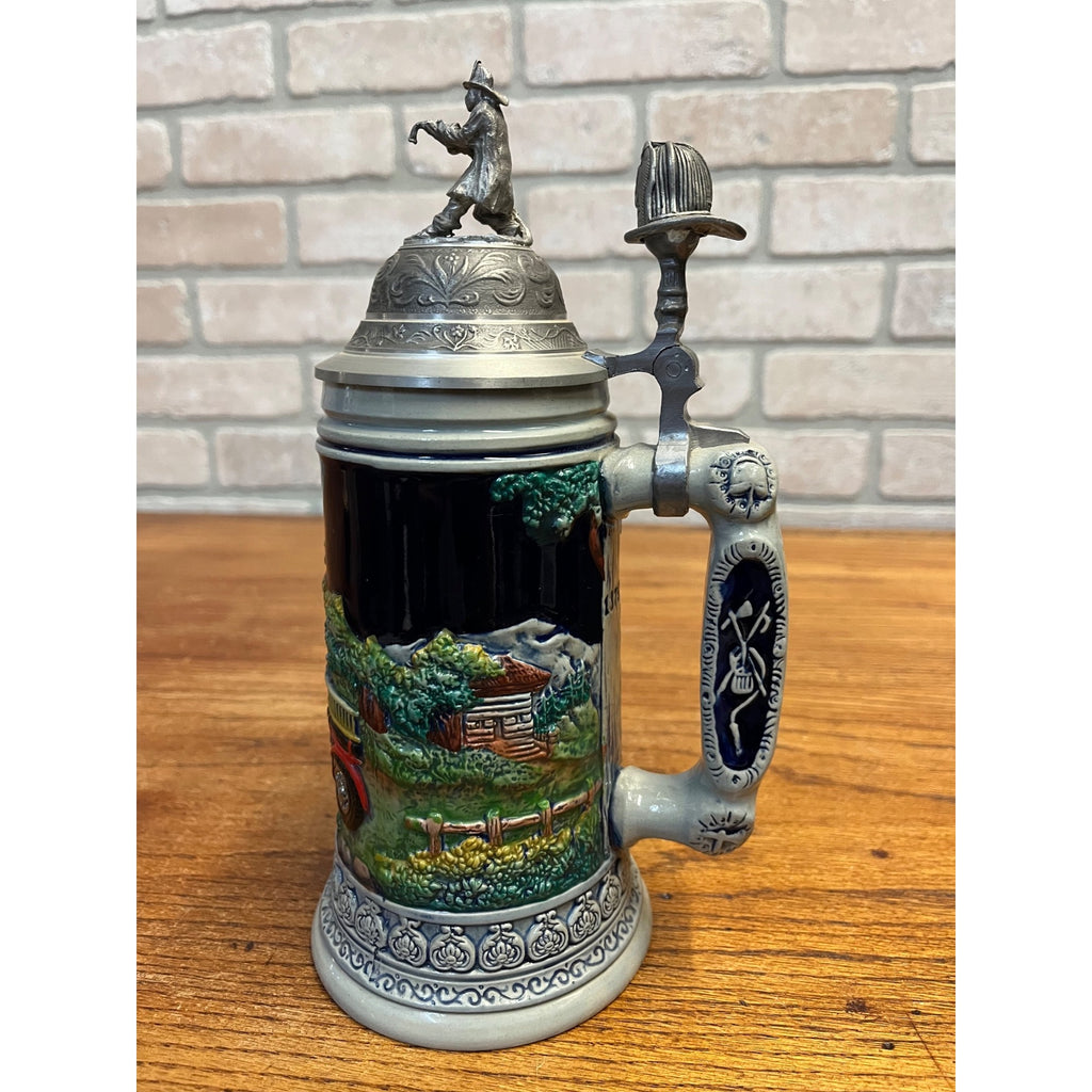 THEWALT Vintage German Firefighter Beer Stein Limited Edition Firefighting