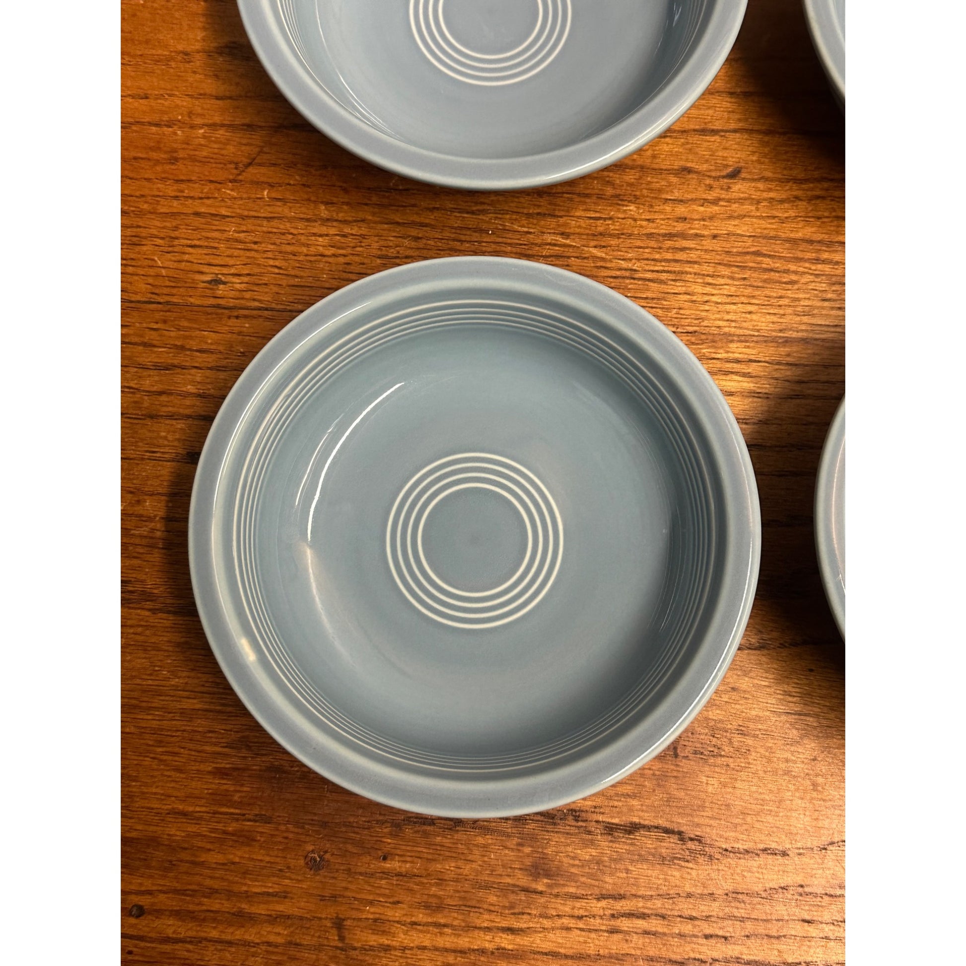 FIESTA Fiestaware SET 4 HLC Turquoise Medium Cereal Soup Bowl 7" USA