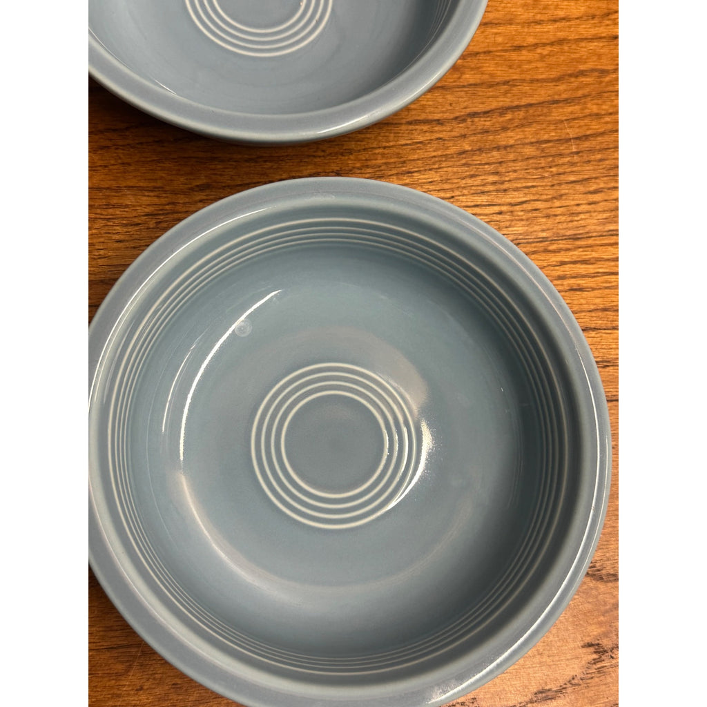 FIESTA Fiestaware SET 4 HLC Turquoise Medium Cereal Soup Bowl 7" USA