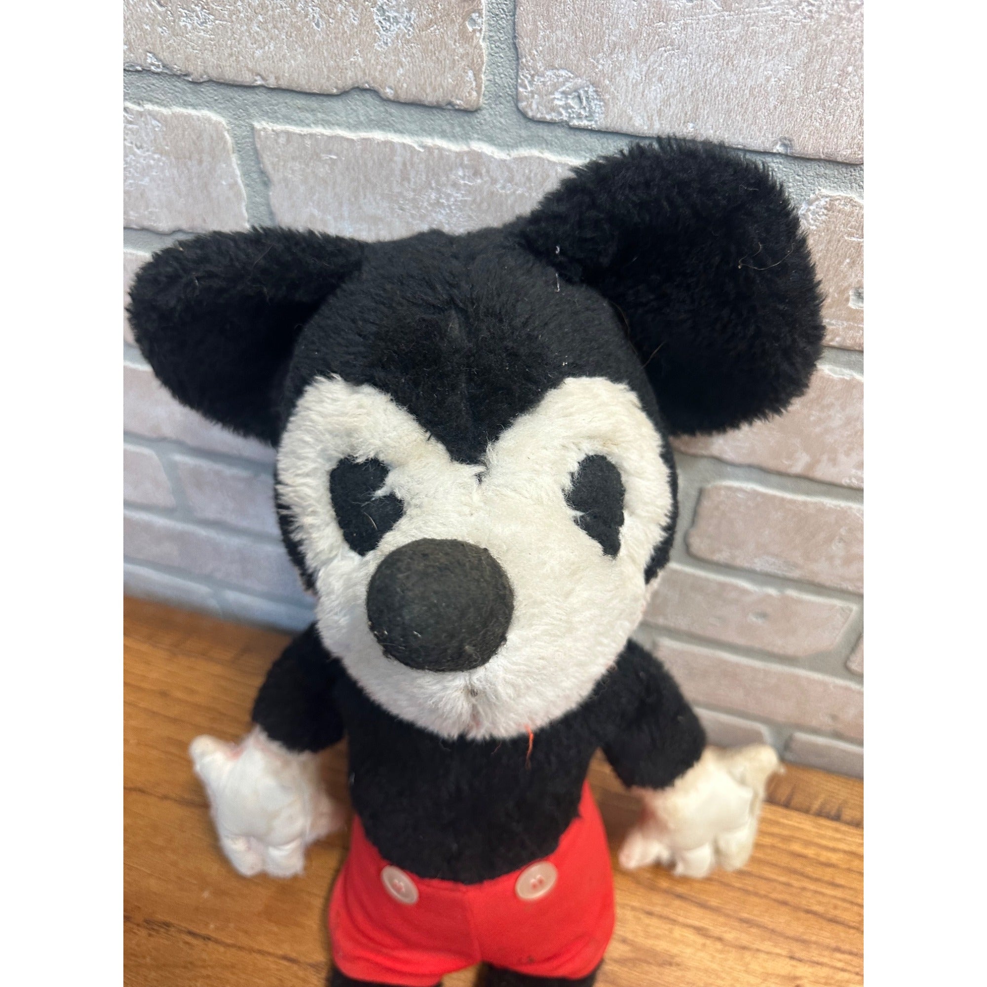 Vintage 1940s-50s Disney Mickey Mouse Stuffed Plush 19" Tall