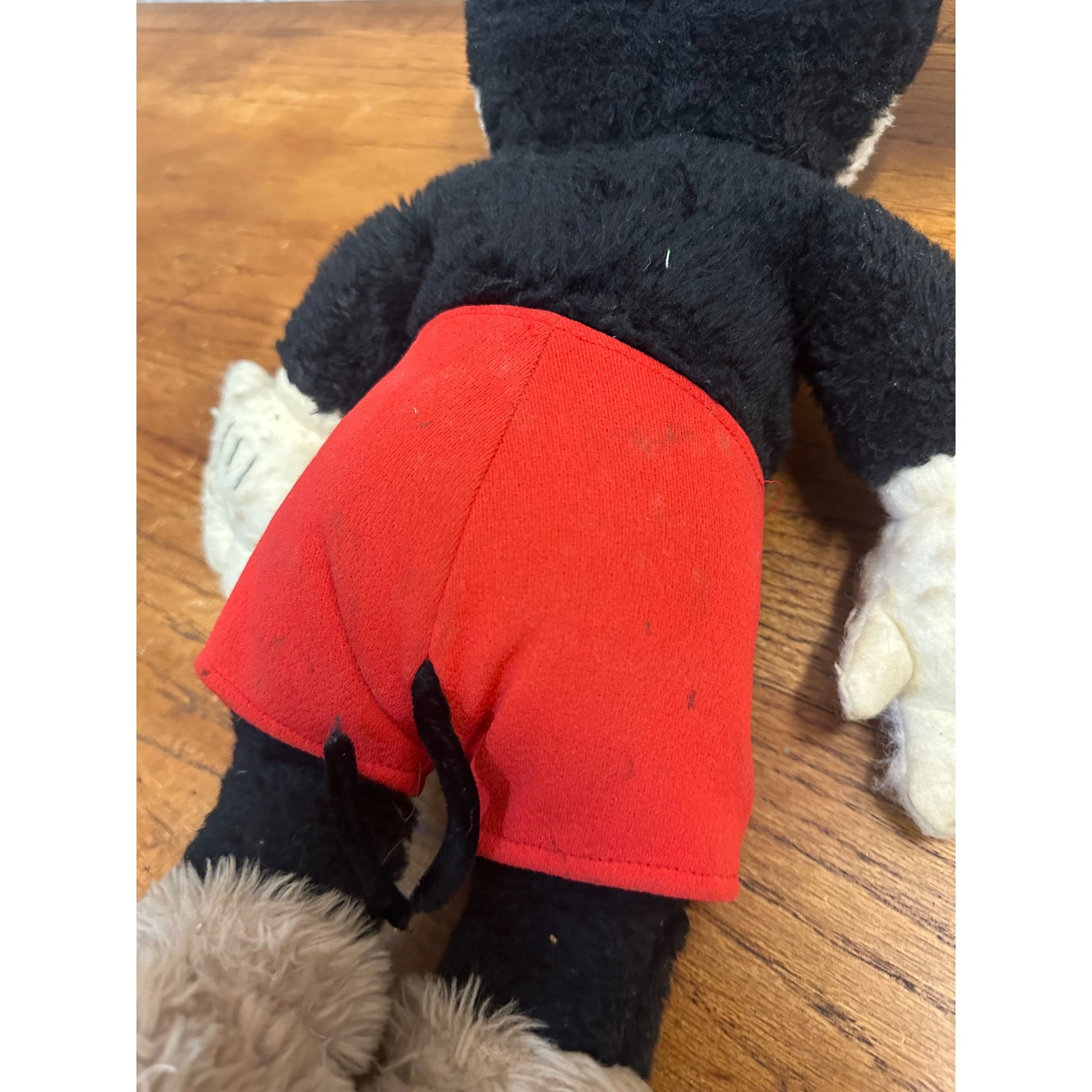 Vintage 1940s-50s Disney Mickey Mouse Stuffed Plush 19" Tall