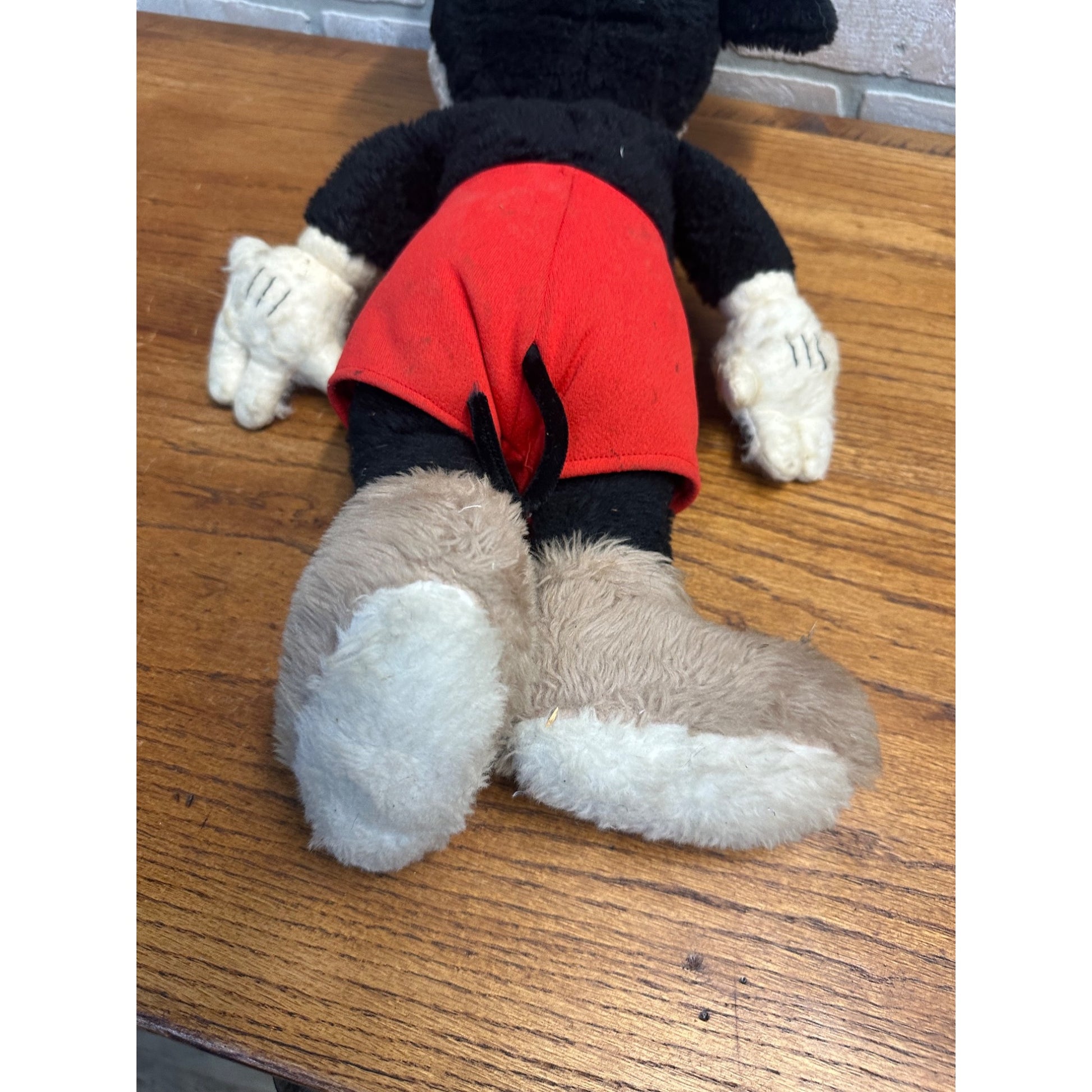 Vintage 1940s-50s Disney Mickey Mouse Stuffed Plush 19" Tall
